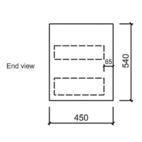 Aulic Leona Wall Hung 600mm Vanity Unit, Stone Top with Undermount Basin