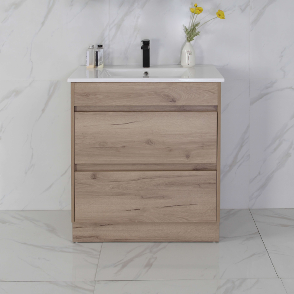 Aulic Max 750mm Floorstanding Vanity Unit, Ceramic or Stone Top