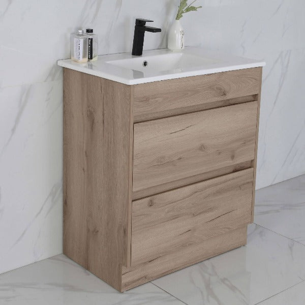 Aulic Max 750mm Floorstanding Vanity Unit, Ceramic or Stone Top