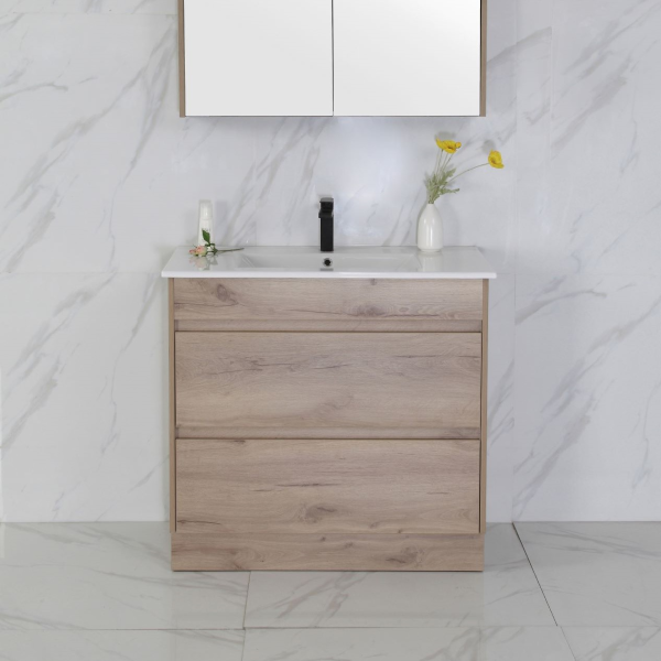 Aulic Max 900mm Floorstanding Vanity Unit, Ceramic or Stone Top