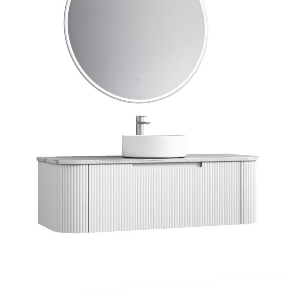 Aulic Petra 1200mm Vanity Unit with Flat Stone Top (add basin)