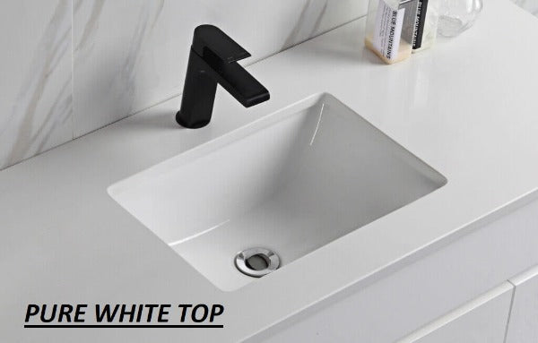 Aulic Max 750mm Floorstanding Vanity Unit, Ceramic or Stone Top