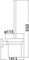 Ava Toilet Brush Chrome
