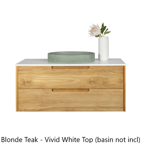 FABF Avila Solid Timber Vanity 1200mm - Teak / Messmate / Vic Ash / Blonde Teak