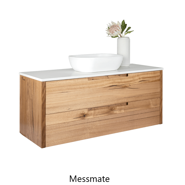 FABF Avila Solid Timber Vanity 1200mm - Teak / Messmate / Vic Ash / Blonde Teak