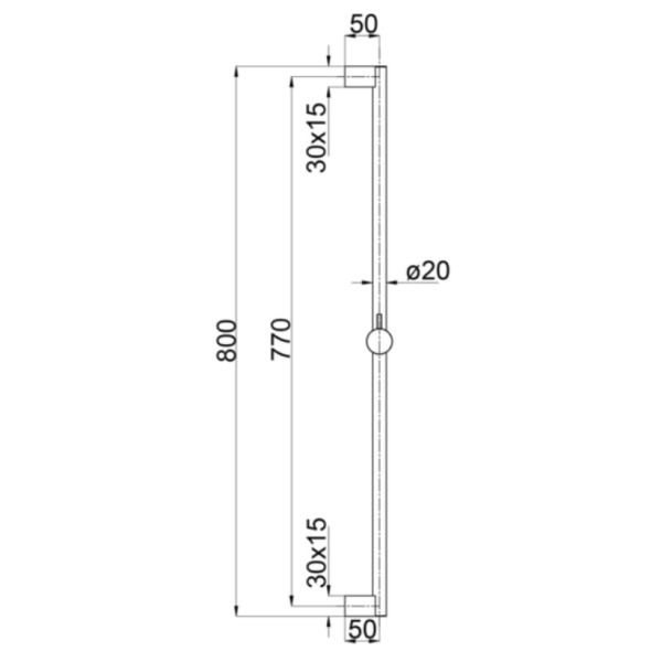BD Dixie MK2 Shower on Rail - Matte Black