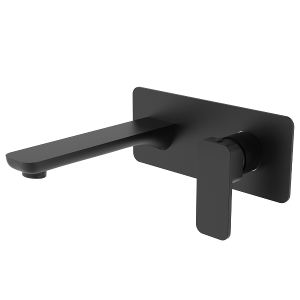 Hamel Wall Basin / Bath Mixer, Matte Black