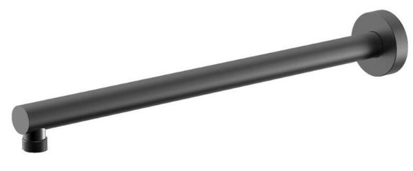 BD Popular Straight Round Wall Shower Arm, Matte Black