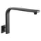 Mint Square Curved Fixed Shower Arm, Matte Black