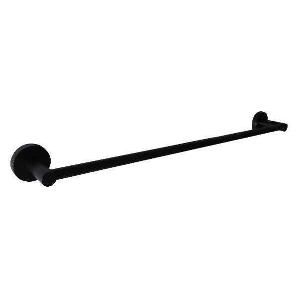 Mait K2 Single Towel Rail - 600mm, Matte Black