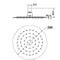 Ash Round 200mm Stainless Steel Shower Head, Matte Black