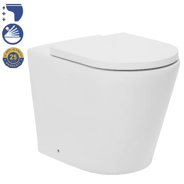 Geberit In Wall Package - Venezia Raised Height, Rimless Pan - Sigma 30 Button