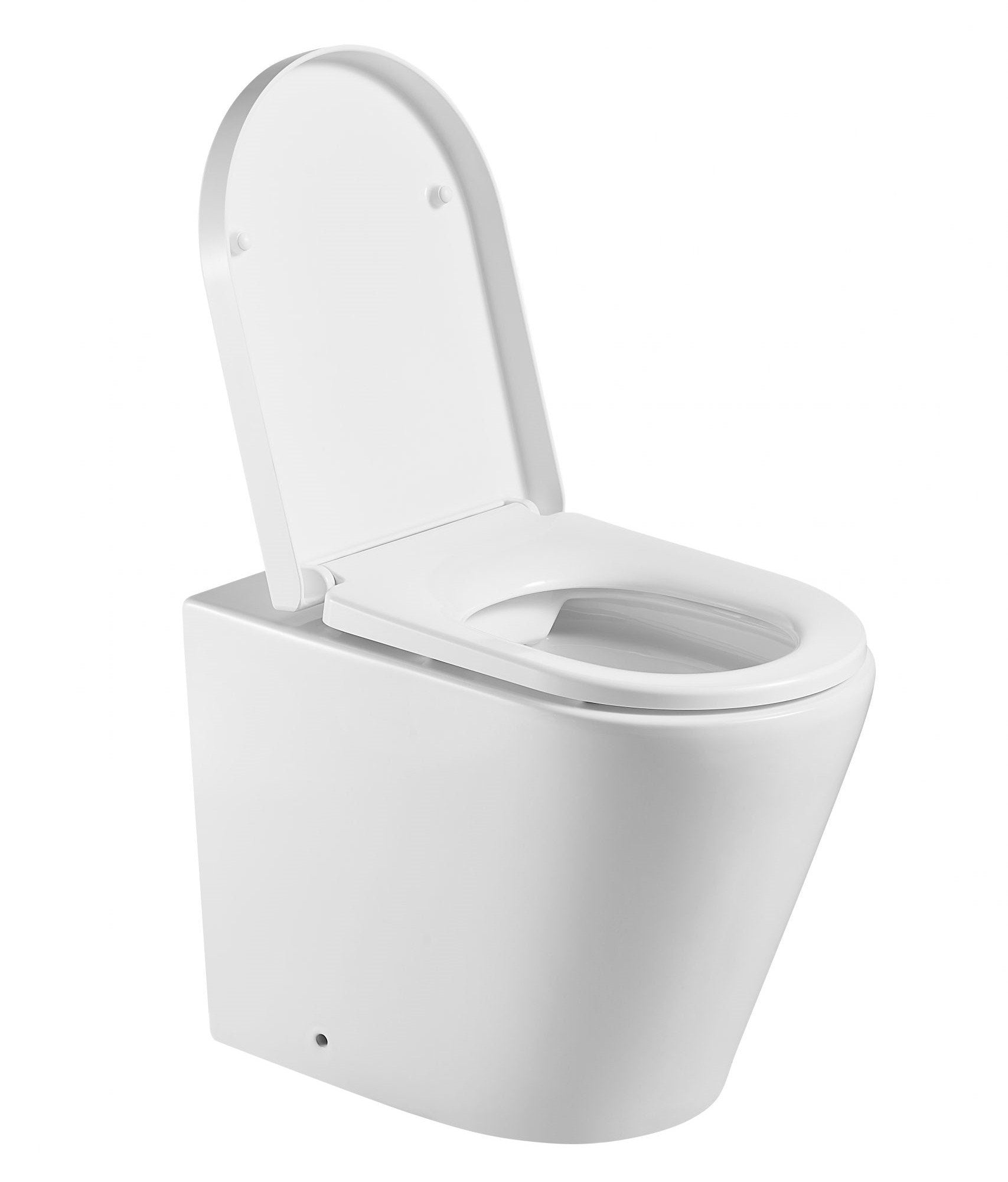 Johnson Suisse Venezia Raised Height, Rimless Wall Faced Pan & Seat