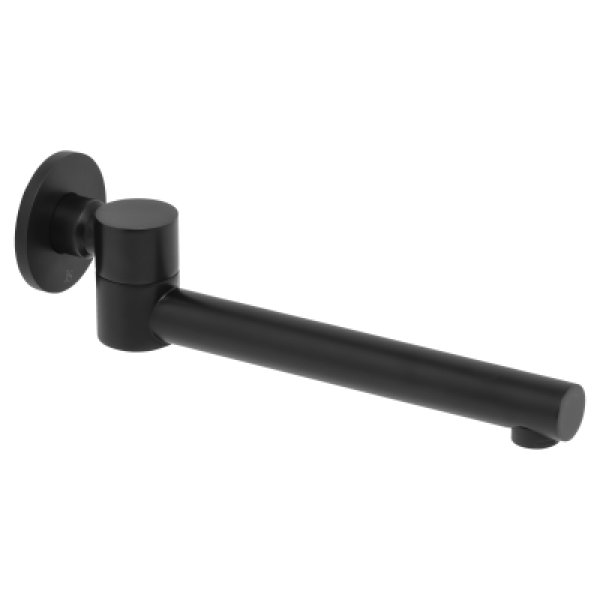 Johnson Suisse Venezia Swivel Bath Spout - Matte Black