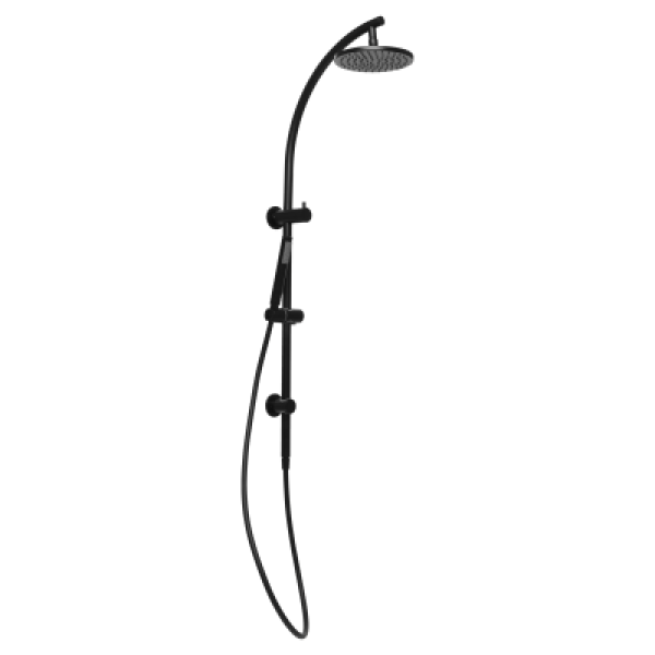 Johnson Suisse Venezia Twin Shower - Matte Black
