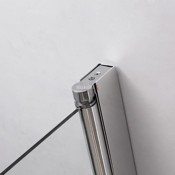 Bella Vista Fully Frameless, Double Swinging Bath Screen - 1000mm