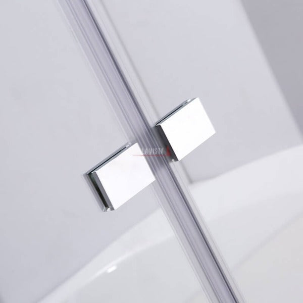 Bella Vista Frameless Fixed & Swing Bath Screen, 1000mm