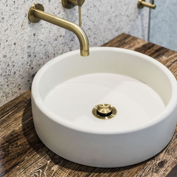 Nood Co Bowl Round Concrete Basin - Ivory