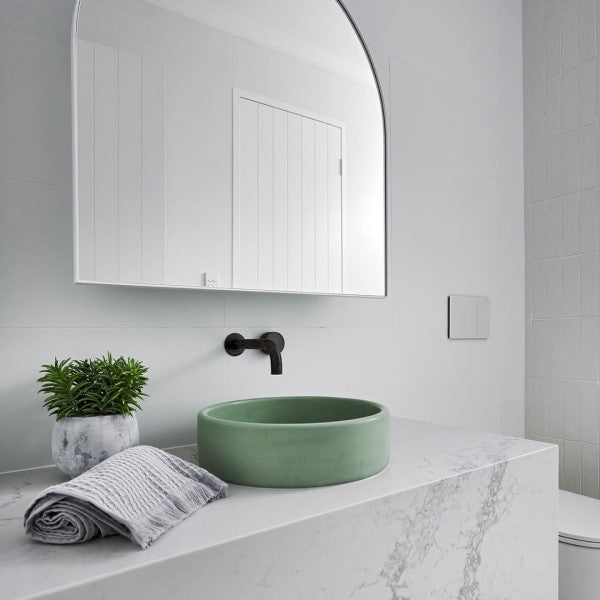 Nood Co Bowl Round Concrete Basin - Mint