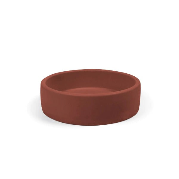 Nood Co Bowl Round Concrete Basin - Clay