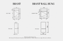 Aulic Brant Compact Vanity Unit, Ceramic Basin