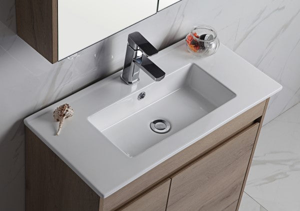 Aulic York 600mm Slim Vanity Unit with Ceramic Top