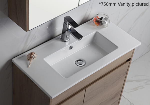 Aulic York 900mm Slim Vanity Unit with Ceramic Top