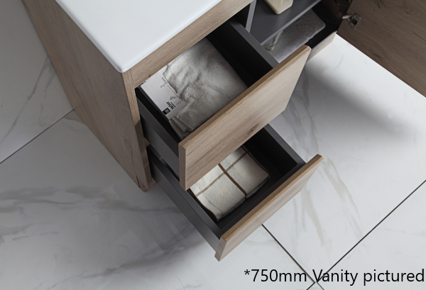 Aulic York 900mm Slim Vanity Unit with Ceramic Top