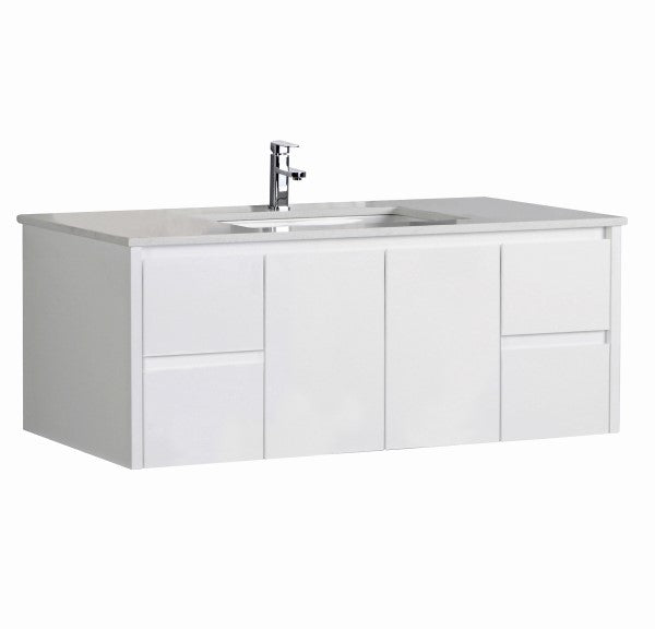 Aulic Alice Wall Hung Vanity 1200mm, Stone Top & Undercounter Basin
