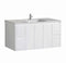 Aulic Alice Wall Hung Vanity 1500mm, Ceramic Top Single or Double Bowl