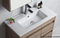 Aulic York 900mm Slim Wall Hung Vanity Unit with Ceramic Top, 1th