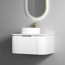 Aulic Petra 750mm Vanity Unit with Flat Stone Top (add basin)