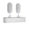 Aulic Petra 1800mm Vanity Unit with Flat Stone Top (add basins)