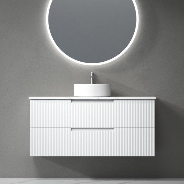 Aulic Verona 1200mm Vanity Unit with Flat Stone Top (add basin)