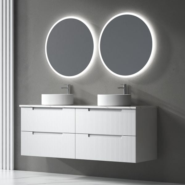 Aulic Verona 1500mm Vanity Unit with Flat Stone Top (add basins)