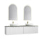 Aulic Perla 1800mm Vanity Unit with Flat Stone Top (add basins)