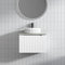 Aulic Perla 600mm Vanity Unit with Flat Stone Top (add basin)