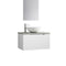 Aulic Perla 750mm Vanity Unit with Flat Stone Top (add basin)