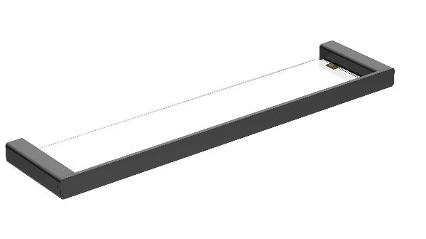 Hamel Glass Shelf, Matte Black