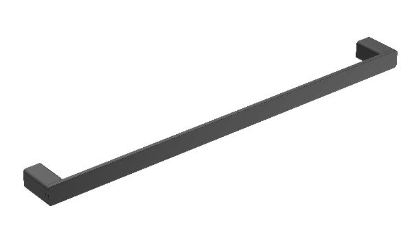 Hamel Single Towel Rail 600mm, Matte Black