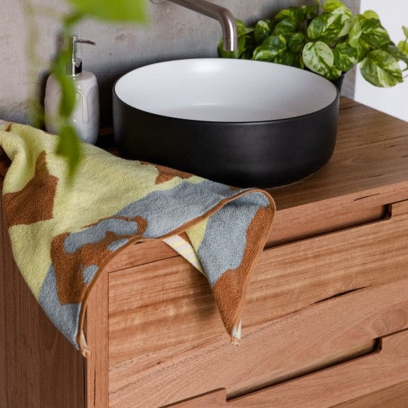 FABF Carini 1500mm Solid Timber Vanity Unit - Messmate, Basins Included