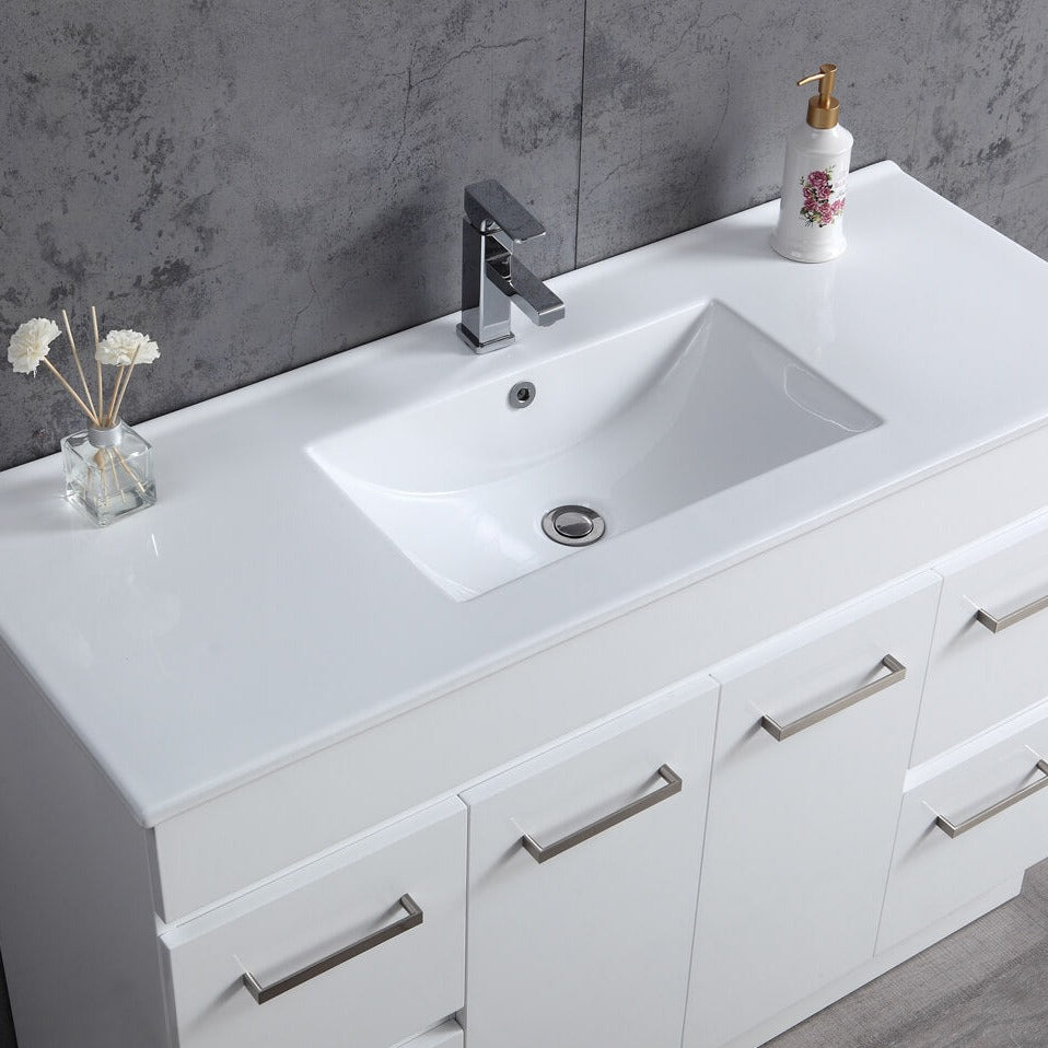 METIS 1200mm Vanity with Slim China Top, 1th