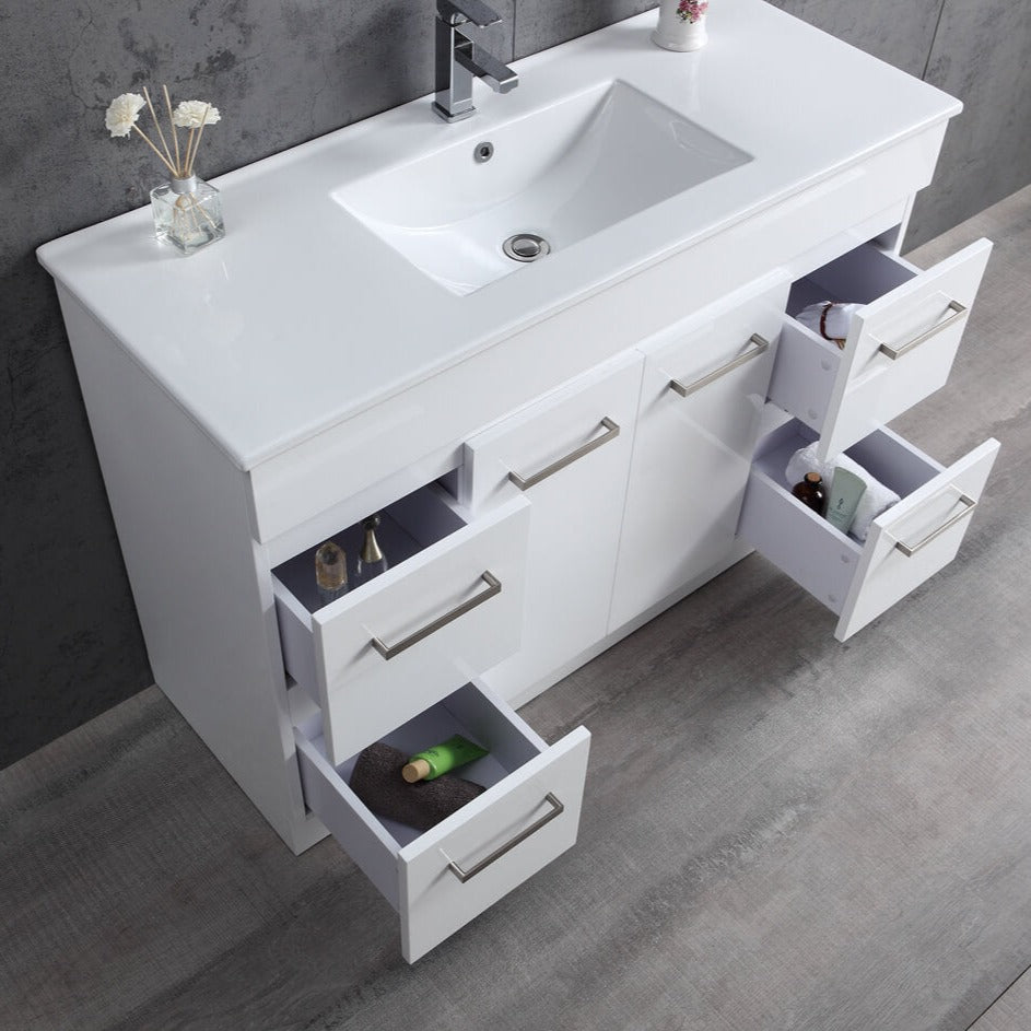 METIS 1200mm Vanity with Slim China Top, 1th