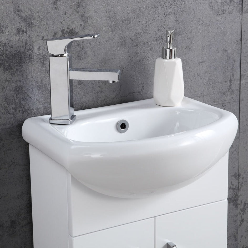 Orbit Compact Vanity, 1th White