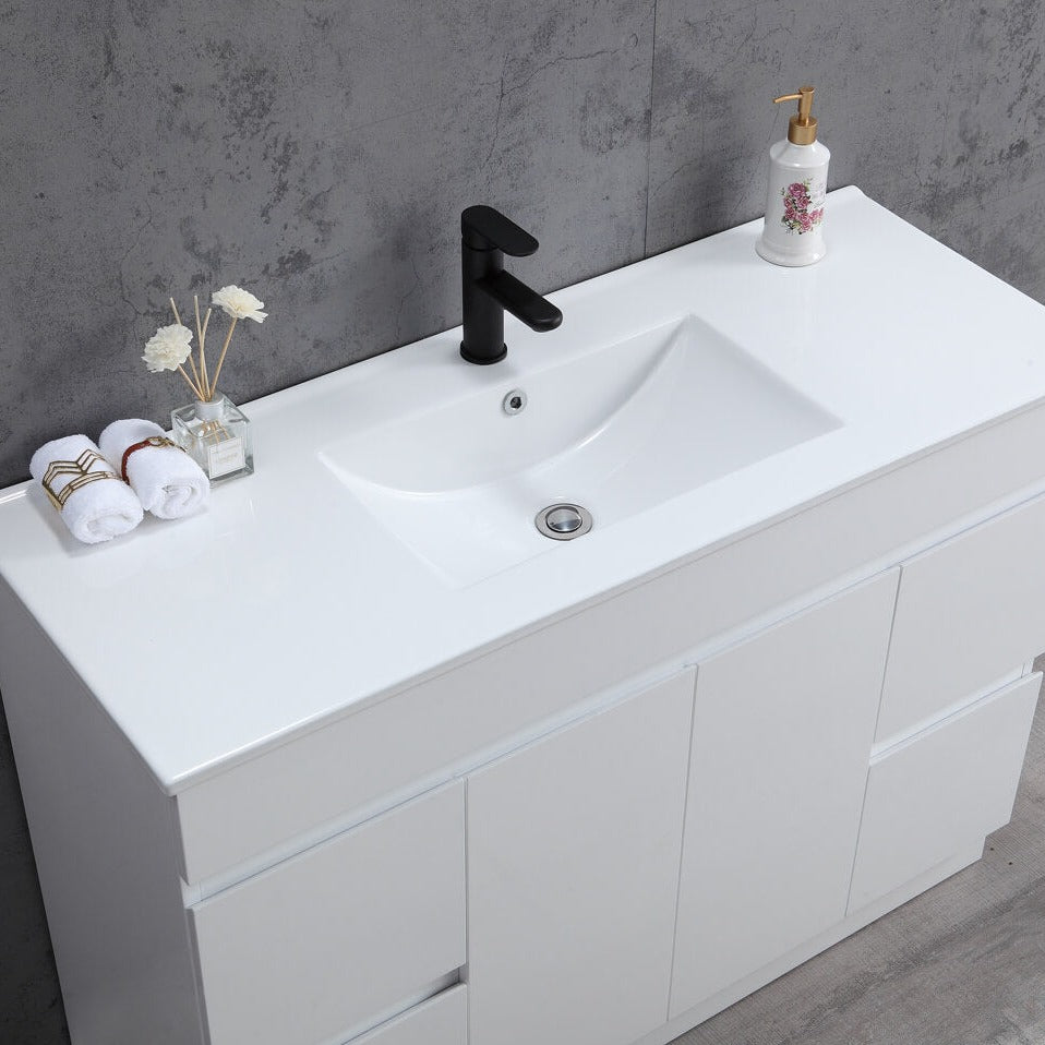 THEBE 1200mm Vanity with Slim China Top Finger Pull