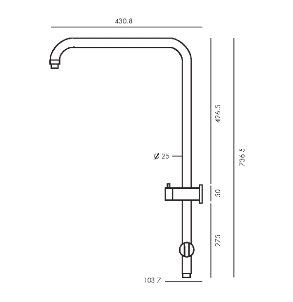 Collis Kelly Short-Tail Combo Shower Set, 250mm Overhead Chrome