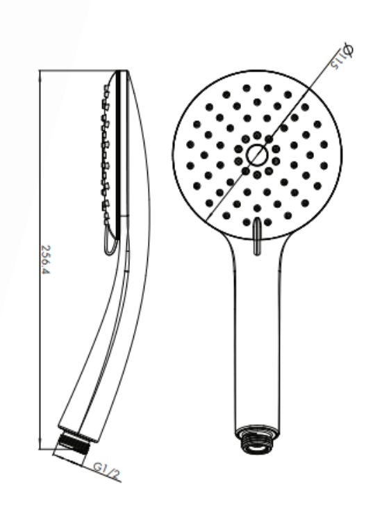 Collis Willow Round Full Combination Shower Set - Chrome & White