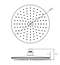 Collis Willow Round Shower Head, Chrome & White