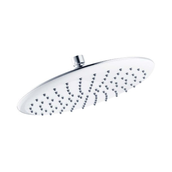 Collis Willow Round Shower Head, Chrome & White