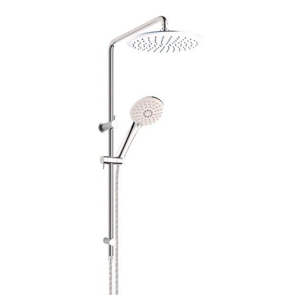 Collis Willow Round Full Combination Shower Set - Chrome & White